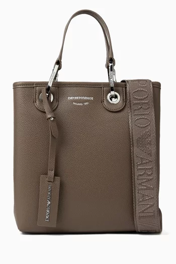 My EA Logo Tote Bag in Faux Leather