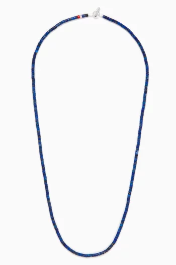 Zane Lapis Necklace in Sterling Silver