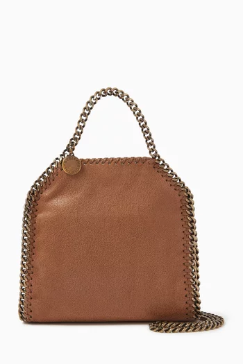 Tiny Falabella Tote Bag in Shaggy Deer Eco Leather
