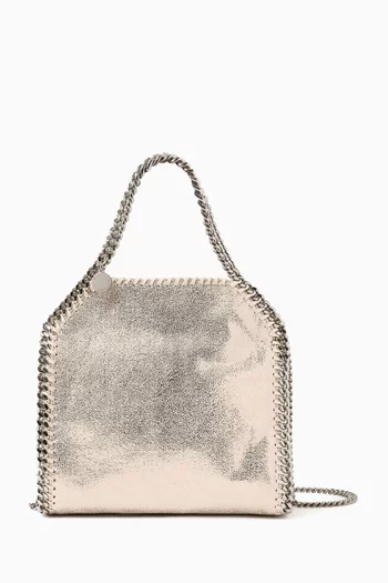 Mini Falabella Tote Bag in Eco Lamé Leather