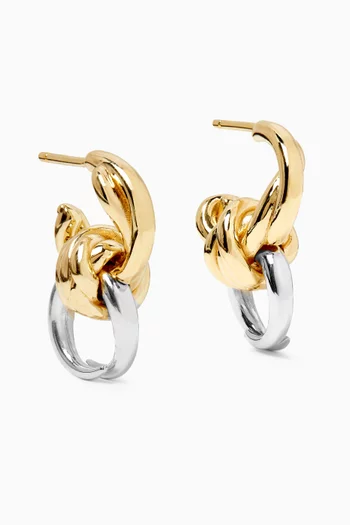 Knot Earrings in 18kt Gold-plated Sterling Silver