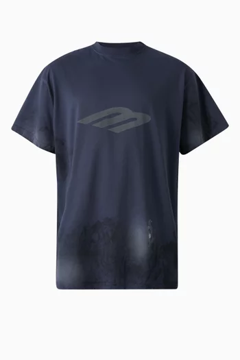 Unisex 3B Stencil Oversized T-shirt in Cotton