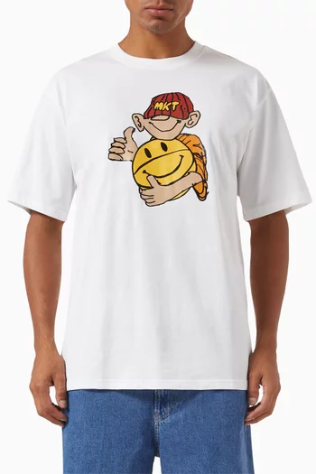 Smiley Friendly Game T-shirt in Cotton-jersey