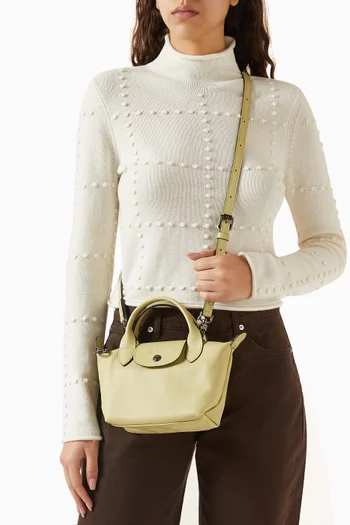 Mini Le Pliage Xtra Handbag in Leather