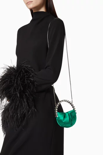 Micro Eternity Top-handle Bag in Satin