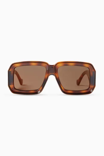 نظارة شمسية إيبيزا بإطار مربع أسيتات لويفي × بولا