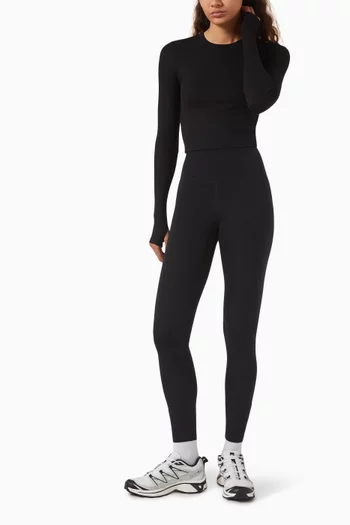 Louise Crop Top in Ribbed Modal-jersey