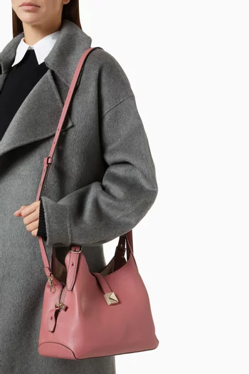 Deco Crossbody Bag in Pebbled Leather