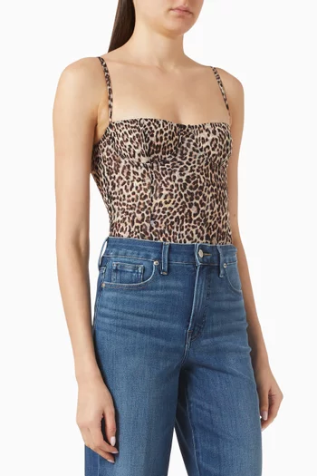 Bustier Bodysuit in Mesh