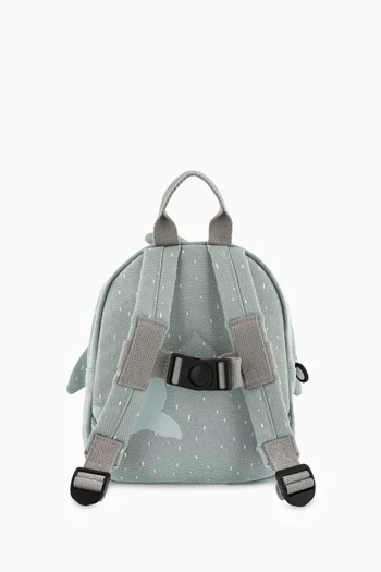Small Mr. Shark Backpack in Cotton