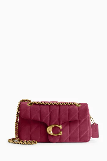 Tabby 26 Quilted Shoulder Bag in Suede