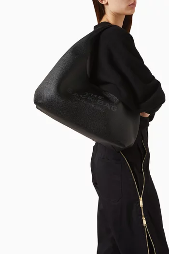 The Medium Sack Top-handle Bag in Leather