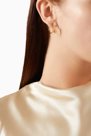 Cleo Hoop Earrings in 18kt Gold