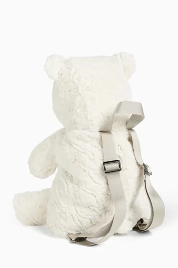 Plush Bernie Backpack in Faux Fur