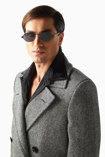 Poseidon Deux Sunglasses in Metal