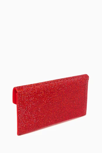 Envelope Crystal-embellished Clutch