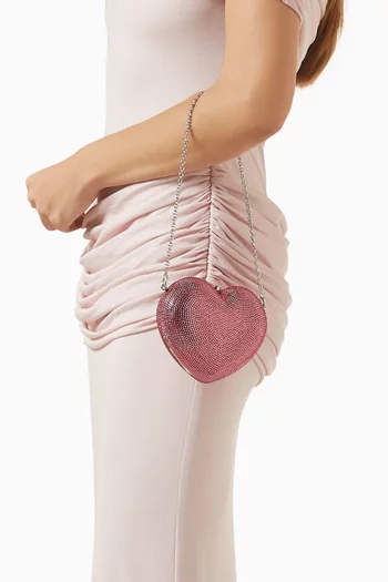 L'amour Petit Coeur Crystal-embellished Bag
