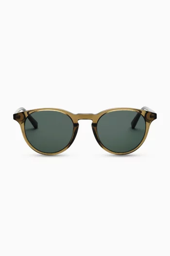 Ryan Round Sunglasses in Acetate