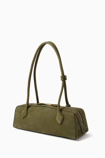 Medium Le Teckel Bag in Nubuck Leather