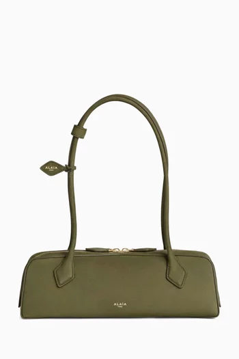 Medium Le Teckel Bag in Nubuck Leather