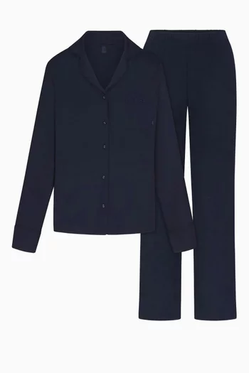 Sleep Long Sleeve Button-up Set