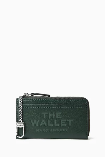 The Top Zip Multi Wallet in Grained Leather
