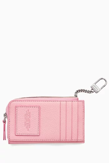 The Top Zip Multi Wallet in Grained Leather