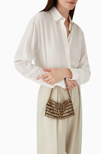Crystal-embellished Minaudière Evening Bag