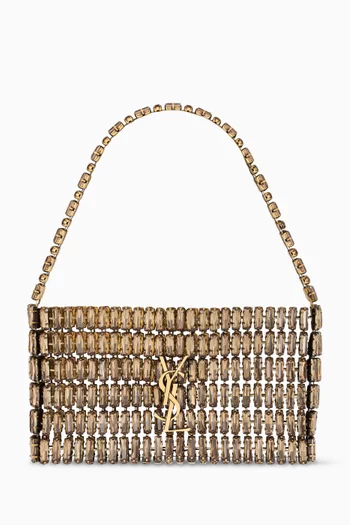 Crystal-embellished Minaudière Evening Bag
