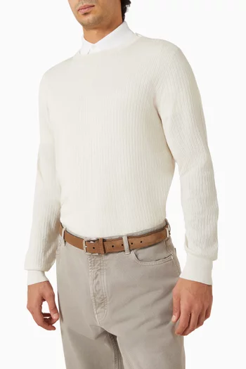 Buckle Belt in Suede