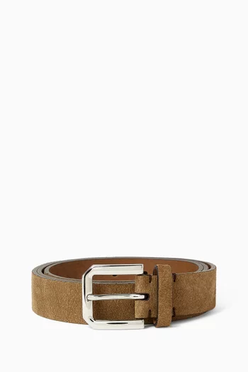 Buckle Belt in Suede