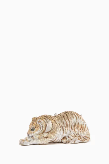 Wildcat Cub Crystal-embellished Clutch