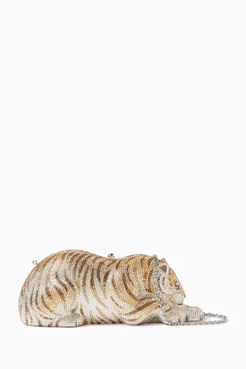 Wildcat Cub Crystal-embellished Clutch