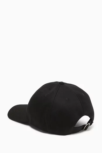 Drill Bookish Baseball Cap in Cotton Canvas