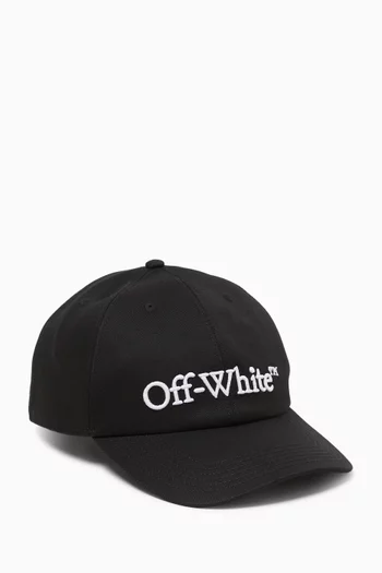 Drill Bookish Baseball Cap in Cotton Canvas