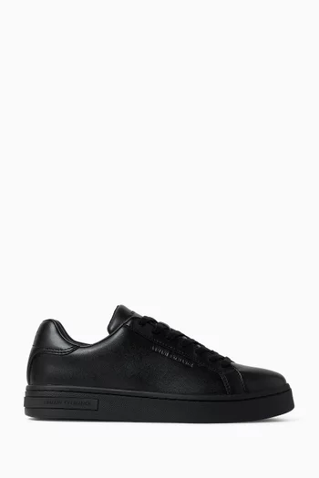 Logo Sneakers in Leather