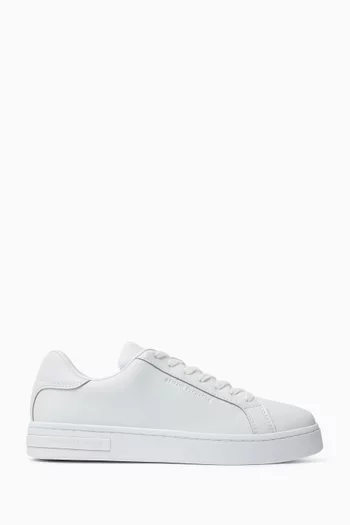 Logo Sneakers in Leather