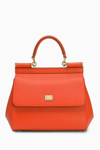 Small Sicily Handbag in Dauphine Leather