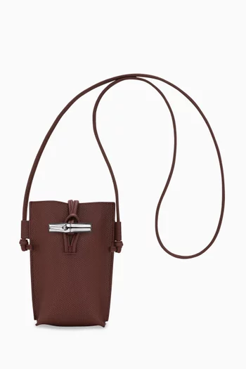 Le Roseau Phone Bag in Cowhide Leather