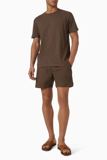 Pima T-shirt in Cotton-linen Blend