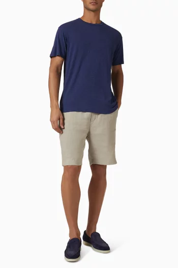 Pima T-shirt in Cotton-linen Blend