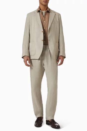 Pima T-shirt in Cotton-linen Blend