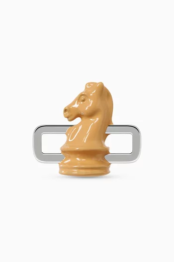 Chess Knight Charm in Sterling Silver