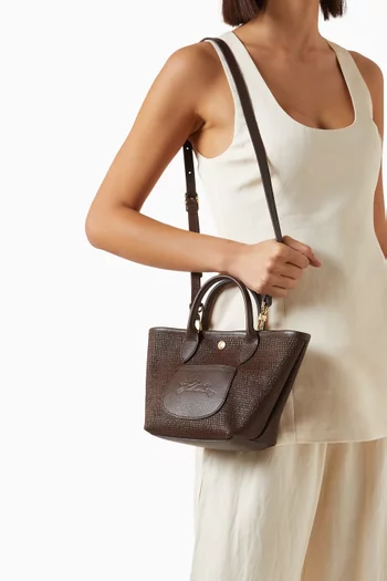 XS Le Pliage Collection Basket Bag in Canvas
