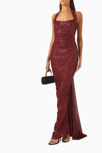 Sequin-embellished Gown