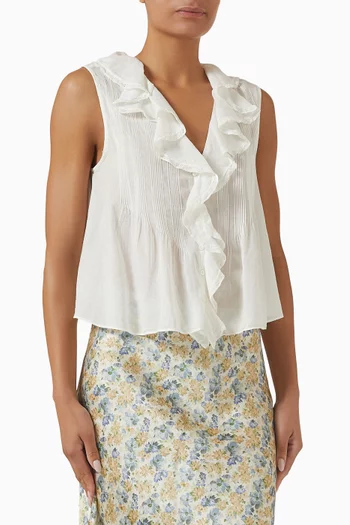 Hilda Top in Organic Cotton Voile