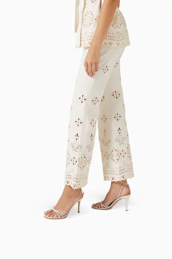 Wrap Ankle Strap 85 Sandals in Nappa Leather