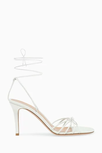 Wrap Ankle Strap 85 Sandals in Nappa Leather