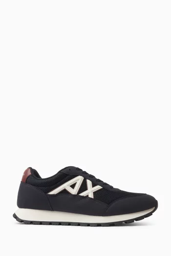 Drop Side Logo Sneakers in Mesh