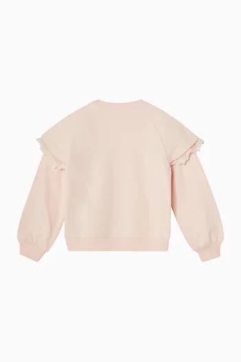 Frill Shoulder Sweatshirt